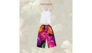 Kids Rayon Hand Painted Pants